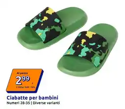 Action Ciabatte per bambini offerta