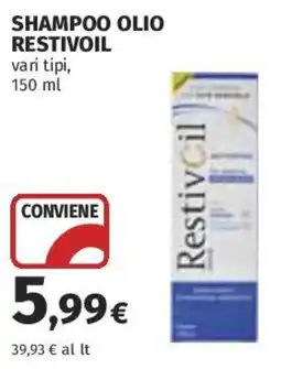 Coop Superstore Shampoo olio RESTIVOIL offerta