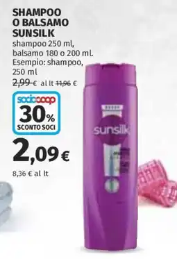 Coop Superstore Shampoo SUNSILK offerta
