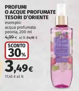 Coop Superstore Profumi o acque profumate TESORI D'ORIENTE offerta