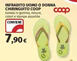Coop Superstore Infradito uomo o donna chiringuito COOP offerta
