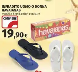 Coop Superstore Infradito uomo o donna HAVAIANAS offerta