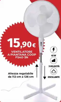 Coop Superstore VENTILATORE A PIANTANA COOP FS40-3N offerta