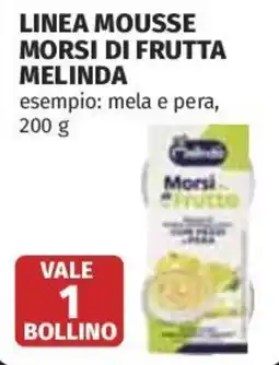 Coop Superstore Linea mousse morsi di frutta MELINDA offerta
