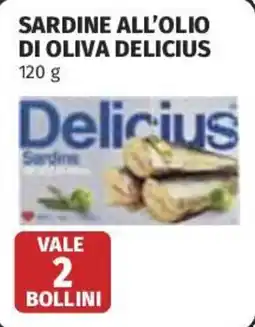 Coop Superstore Sardine all'olio di oliva DELICIUS offerta