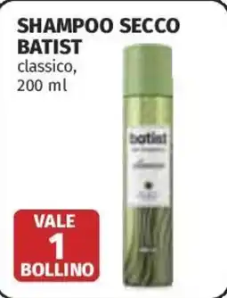 Coop Superstore Shampoo secco BATIST offerta