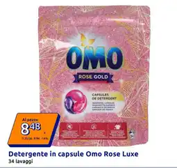 Action Detergente in capsule Omo Rose Luxe offerta