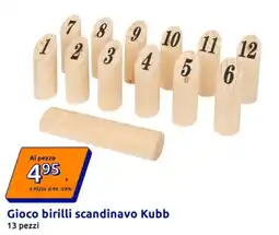 Action Gioco birilli scandinavo Kubb offerta