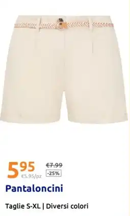 Action Pantaloncini offerta