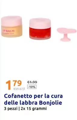 Action Cofanetto per la cura delle labbra Bonjolie offerta