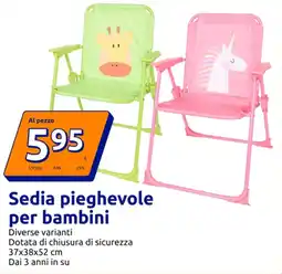 Action Sedia pieghevole per bambini offerta