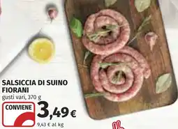 Coop Salsiccia di suino fiorani offerta