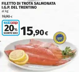 Coop Filetto di trota salmonata i.g.p. del trentino offerta