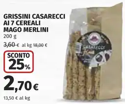 Coop Grissini casarecci ai 7 cereali mago merlini offerta