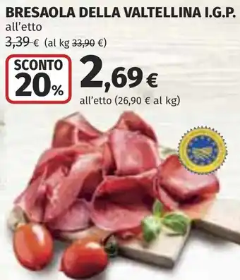 Coop Bresaola della valtellina i.g.p. offerta