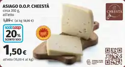 Coop Asiago d.o.p. CHEESTÀ offerta