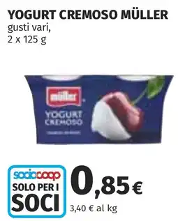 Coop Yogurt cremoso MÜLLER offerta