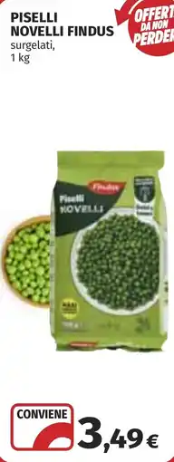 Coop Piselli novelli FINDUS offerta