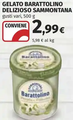 Coop Gelato barattolino delizioso SAMMONTANA offerta