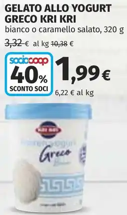 Coop Gelato allo yogurt greco KRI KRI offerta