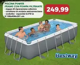 Happy Casa Bestway piscina power frame con pompa filtrante offerta