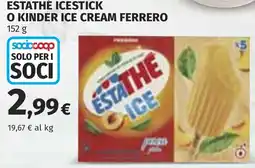 Coop Estathé icestick o kinder ice cream ferrero offerta