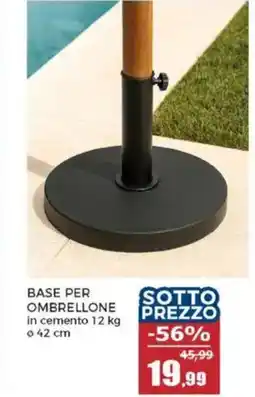 Happy Casa Base per ombrellone in cemento offerta