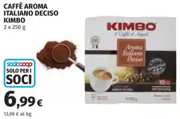 Coop Caffè aroma italiano deciso KIMBO offerta