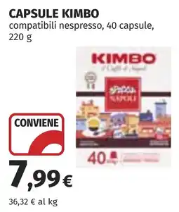 Coop Capsule KIMBO offerta