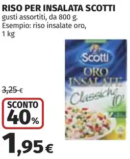 Coop Riso per insalata SCOTTI offerta