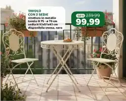 Happy Casa Tavolo con 2 sedie offerta