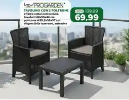 Happy Casa Progarden tavolino con 2 poltrone offerta