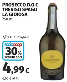 Coop Prosecco d.o.c. treviso spago LA GIOIOSA offerta