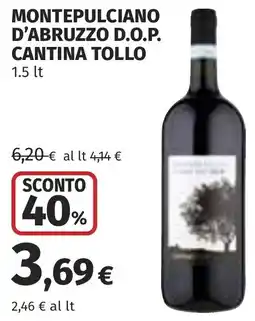 Coop Montepulciano d'abruzzo d.o.p. CANTINA TOLLO offerta