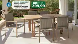 Happy Casa Tavolo con 6 sedie offerta