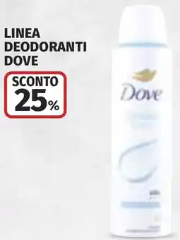 Coop Linea deodoranti DOVE offerta