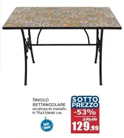 Happy Casa Tavolo rettangolare offerta