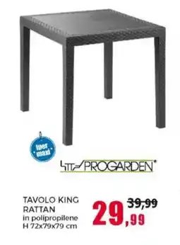 Happy Casa Progarden tavolo king rattan offerta