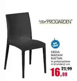 Happy Casa Progarden sedia madam rattan offerta