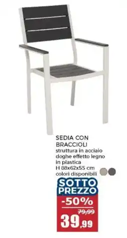Happy Casa Sedia con braccioli offerta