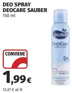Coop Deo spray deocare SAUBER offerta