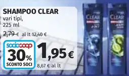 Coop Shampoo CLEAR offerta