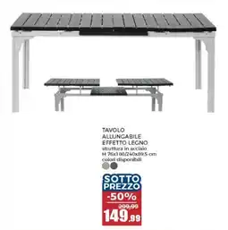 Happy Casa Tavolo allungabile effetto legno offerta