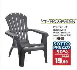 Happy Casa Progarden poltrona dolomiti offerta