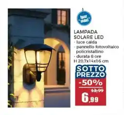 Happy Casa Lampada solare led offerta