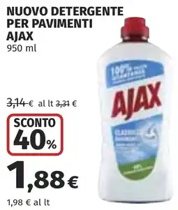 Coop Nuovo detergente per pavimenti AJAX offerta