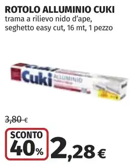 Coop Rotolo alluminio CUKI offerta