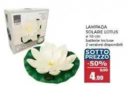 Happy Casa Lampada solare lotus offerta