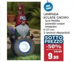 Happy Casa Lampada solare gnomo offerta