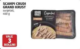 Coop Scampi crudi GRAND KRUST offerta